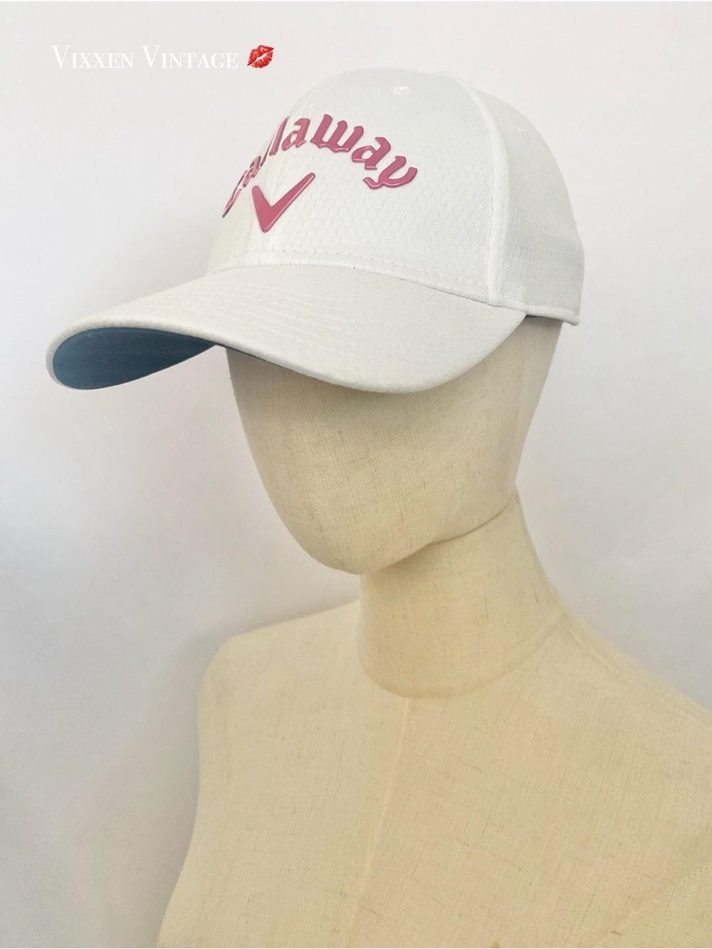 CALLAWAY GOLF 'WOMEN'S LIQUID METAL HAT' IN WHITE/PINK